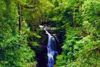 The waterfall at the Birks