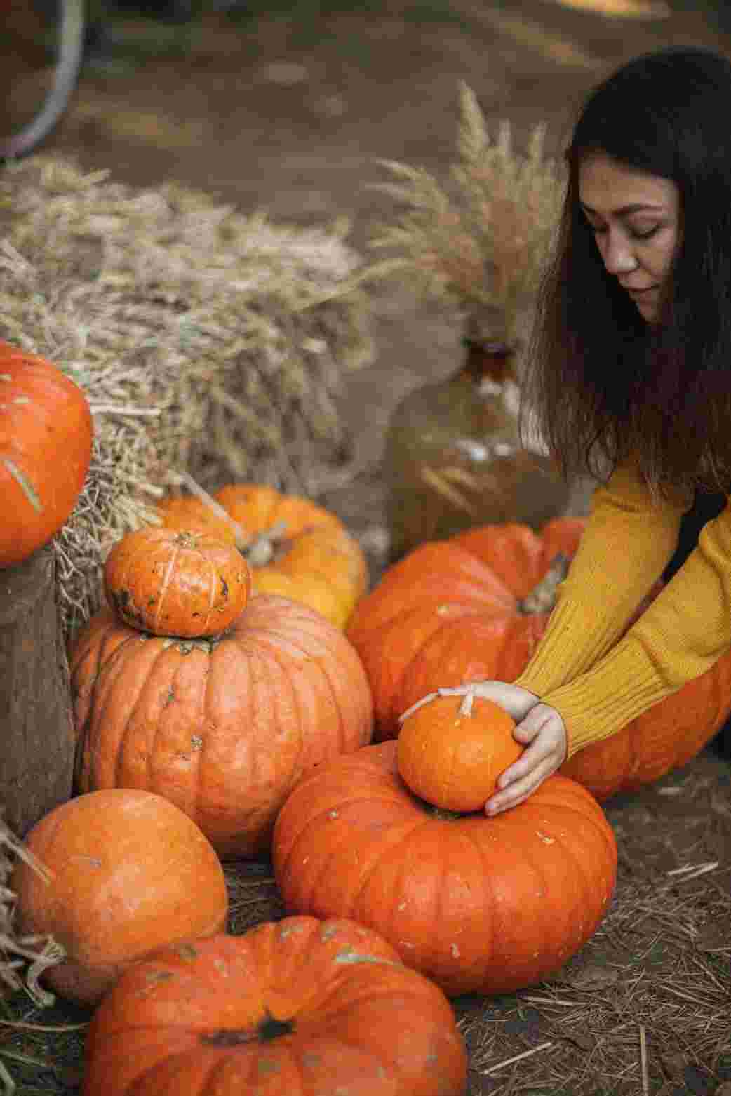 This pumpkin is smaller.