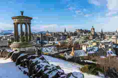 Edinburgh in the snow.