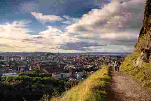 Salisbury Crags in Edinburgh